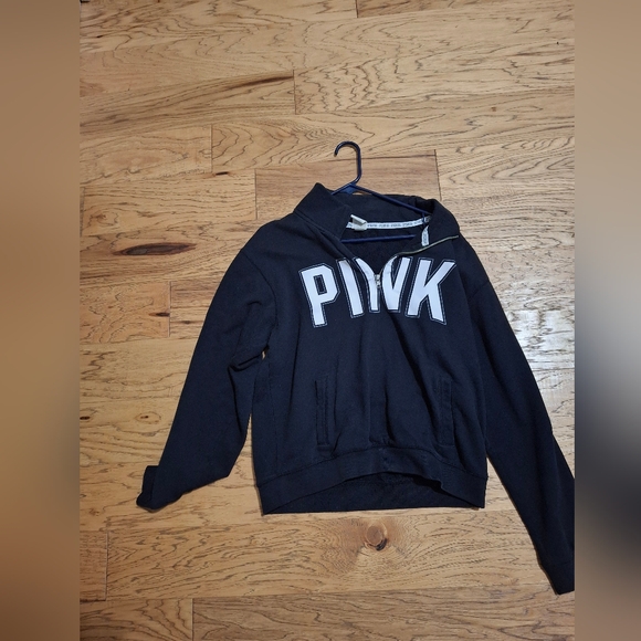 Victoria's Secret Sweaters - Pink Black Hoodie (m)
